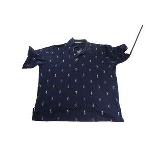 Vtg Polo Ralph Lauren Polo Shirt Mens XL Polo Golf Golf Man Graphic Pattern